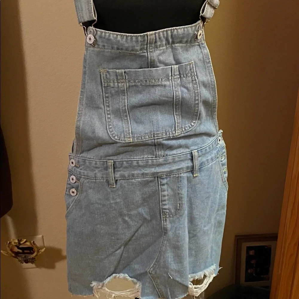 - Denim Overall Skirt - Picture 3 of 6